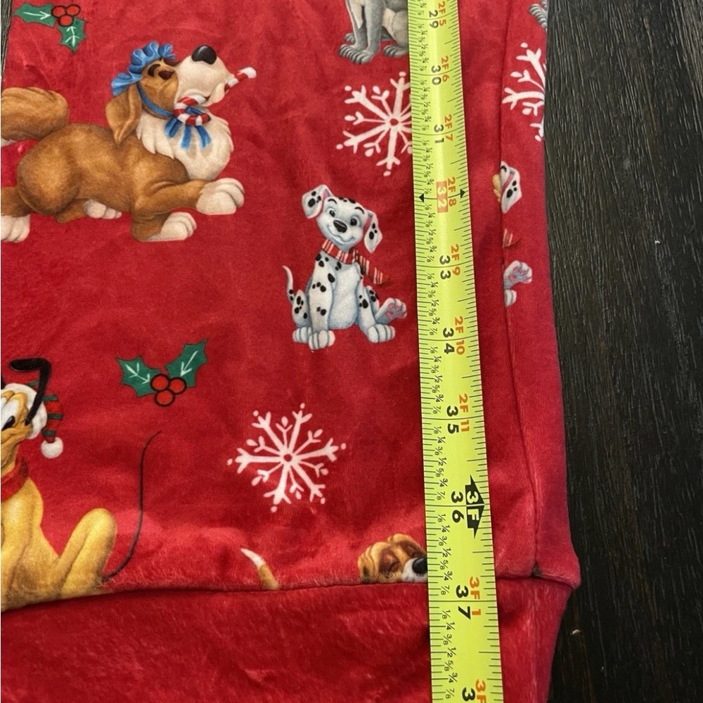 Disney Dogs Holiday Velour Leggings Jogger Pajama Pants Christmas 2021 Size 1X - Picture 4 of 9